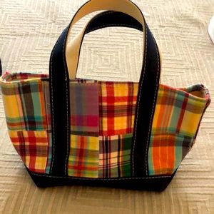 LL Bean Plaid Bag